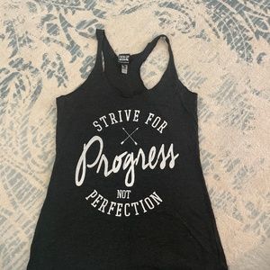 Charcoal gray workout tank